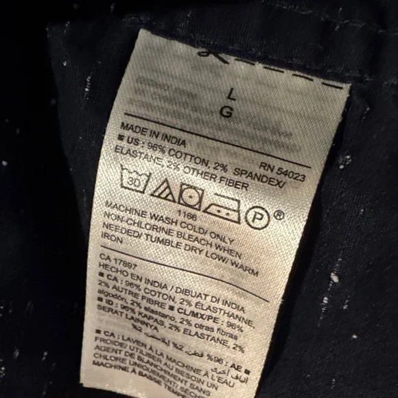 Old navy Dark Blue speckled with gray Button-Up Shirt - Picture 8 of 8